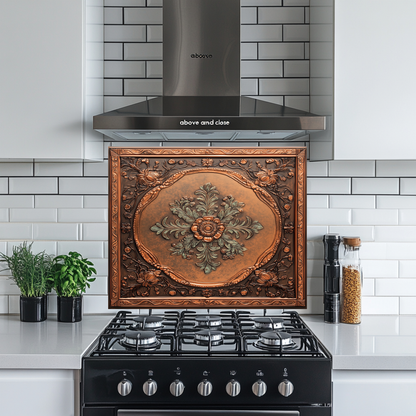 Glass Backsplash, Pattern Tile Look One Piece Tempered Glass Kitchen Splashback For Stove Behind, Marble Look Backsplash, Kitchen Backsplash