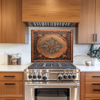 Glass Backsplash, Pattern Tile Look One Piece Tempered Glass Kitchen Splashback For Stove Behind, Marble Look Backsplash, Kitchen Backsplash
