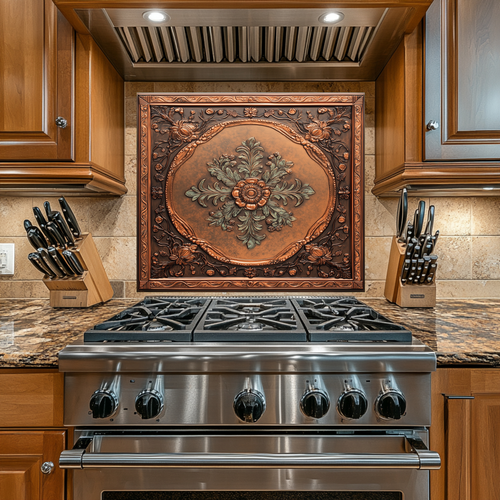 Glass Backsplash, Pattern Tile Look One Piece Tempered Glass Kitchen Splashback For Stove Behind, Marble Look Backsplash, Kitchen Backsplash