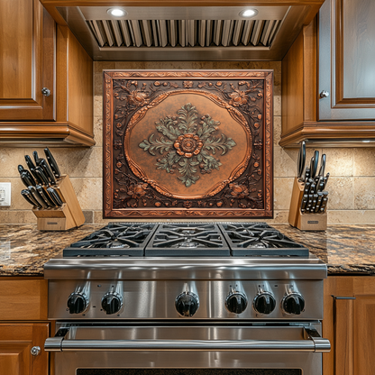 Glass Backsplash, Pattern Tile Look One Piece Tempered Glass Kitchen Splashback For Stove Behind, Marble Look Backsplash, Kitchen Backsplash