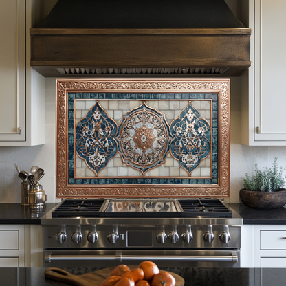 Glass Backsplash, Pattern Tile Look One Piece Tempered Glass Kitchen Splashback For Stove Behind, Marble Look Backsplash, Kitchen Backsplash